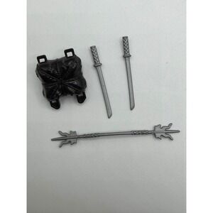 GI Joe Jinx 1987 Vintage Action Figure Accessory Lot Backpack Swords Staff